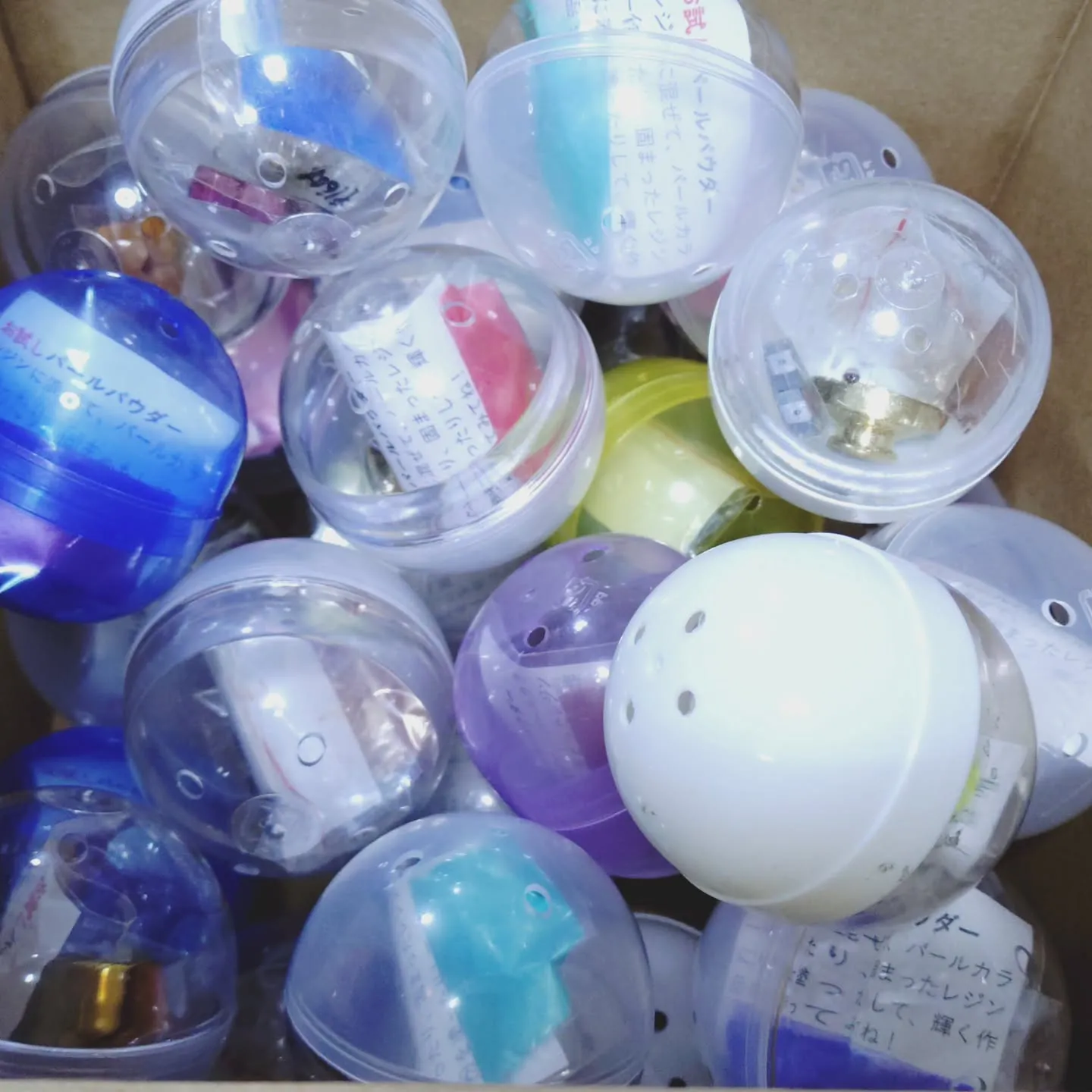 シーリングスタンプガチャにクリスマス🎄限定でパール顔料がつい...