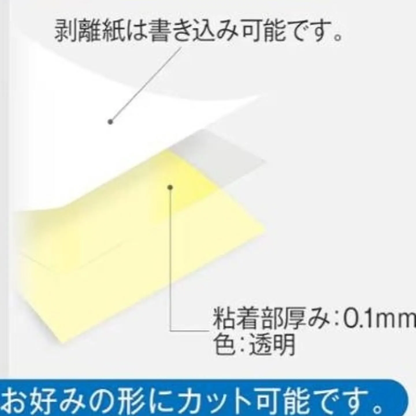 パジコのクリア両面シール代用品の透明強粘着両面シールを入荷し...