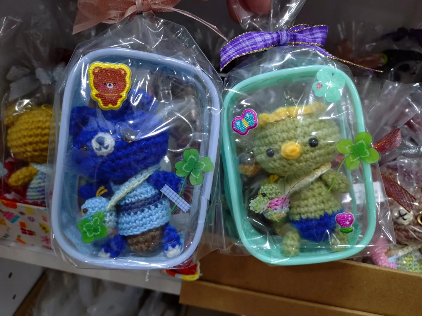 先日納品してくださいました！いろんなあみぐるみがあります！
