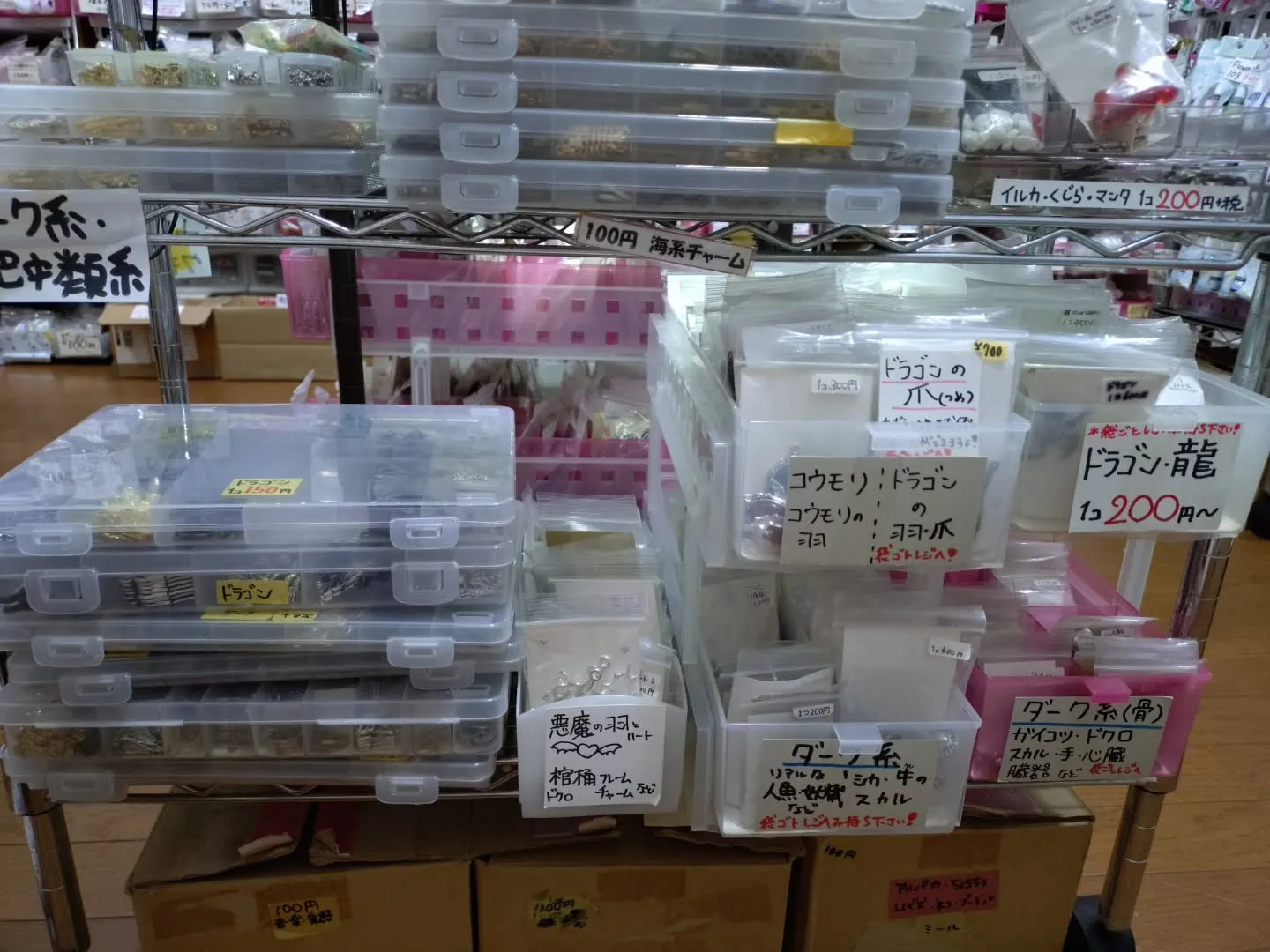 ドラゴン系のパーツをケースに入れ替えたりしました！