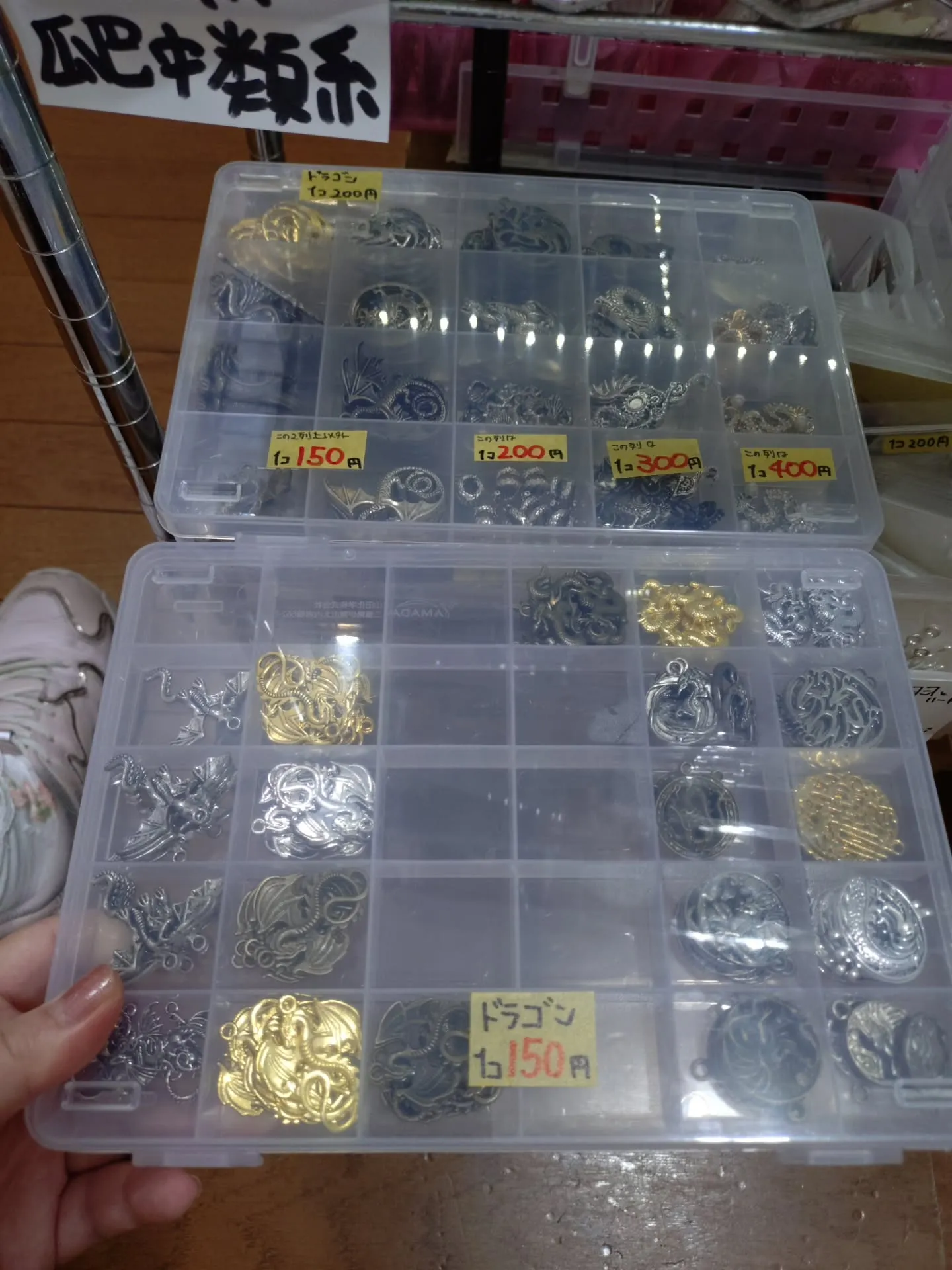 ドラゴン系のパーツをケースに入れ替えたりしました！