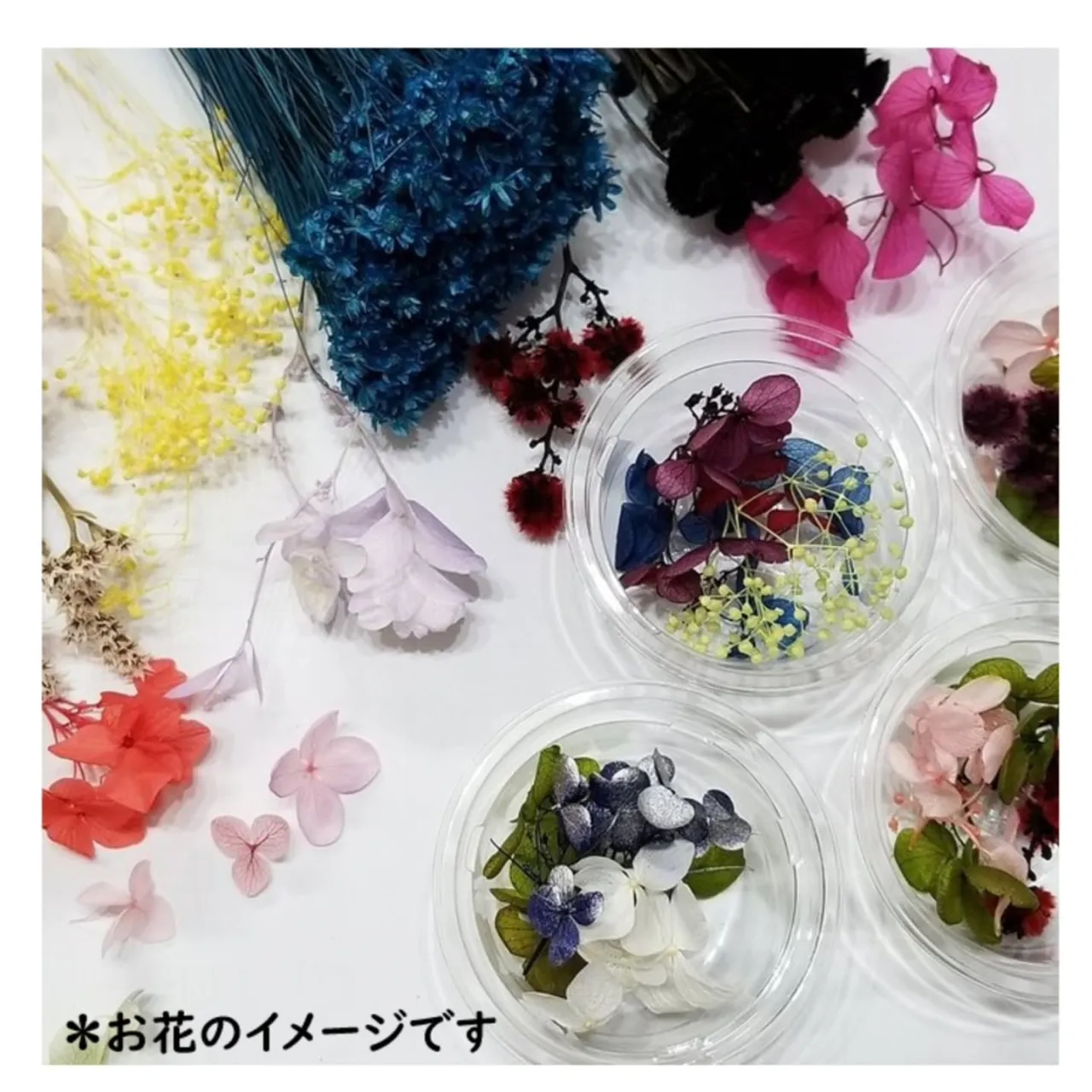 かすみ草やドライフラワーが周年祭祭では個数限定でお買い得にな...
